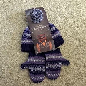 Boys knit hat and gloves